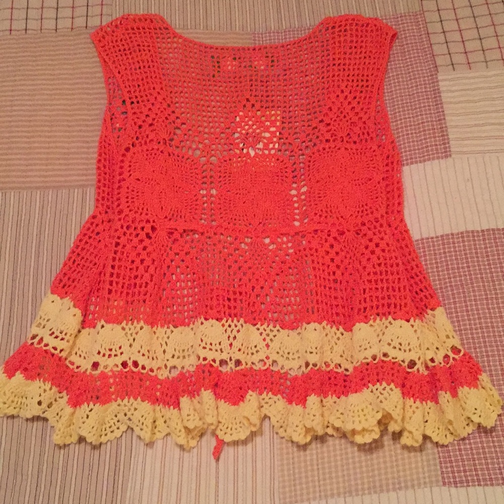 Free People NWT rare vintage vest 1960's inspired - Picture 3 of 5